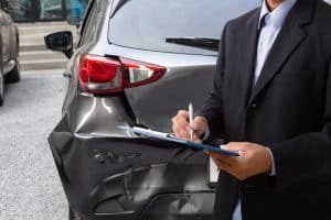 Insurance adjuster collecting information